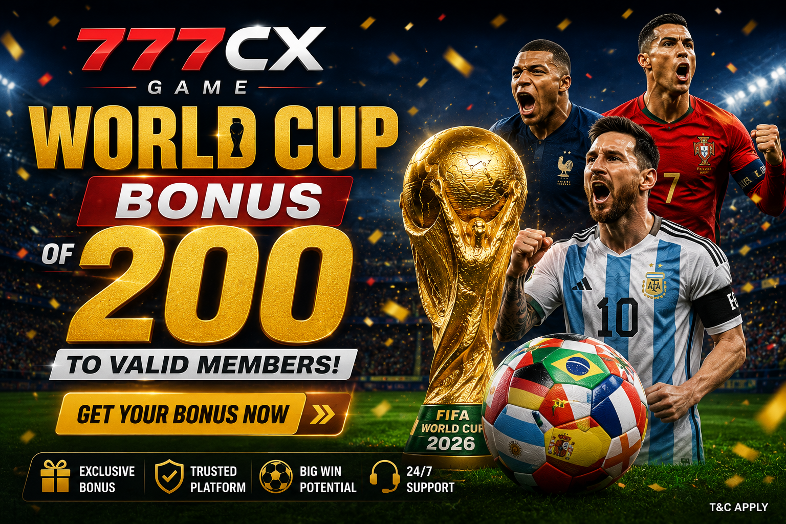 777cx World Cup Bonus