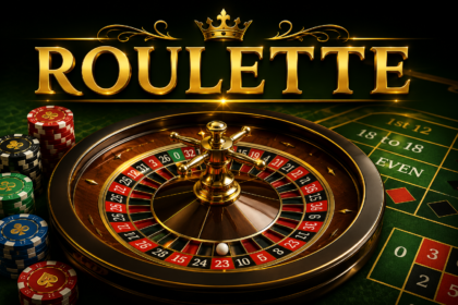 Roulette wheel in a casino