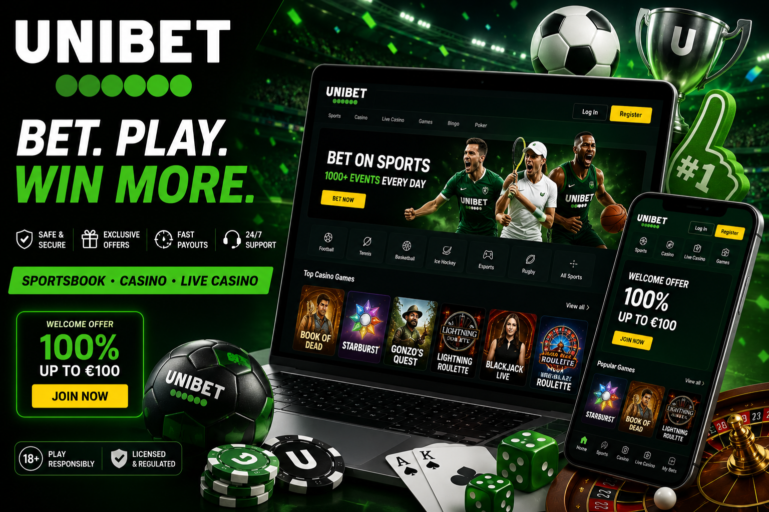 UniBet one of the most leading sportsbook