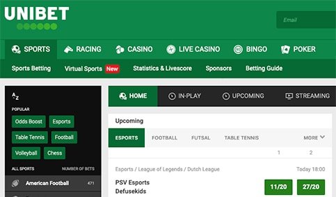 Unibet Dashboard and user experience guide